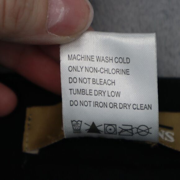 Just Jeans Pants Womens 7 Black Flat Front Comfort Straight Pockets Jeans - Picture 6 of 16